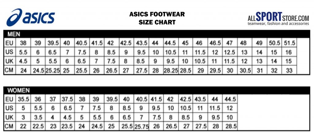 ASICS FOOTWEAR size