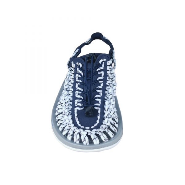 Hand Woven Sandals Blue White