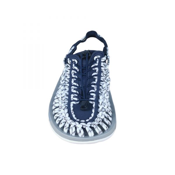 Hand Woven Sandals Blue White